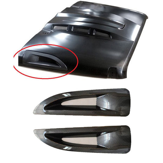 2Pcs Hood Side Vent Cover Trim Avenger Style Hood for Jeep for Wrangler JK 2007-2017