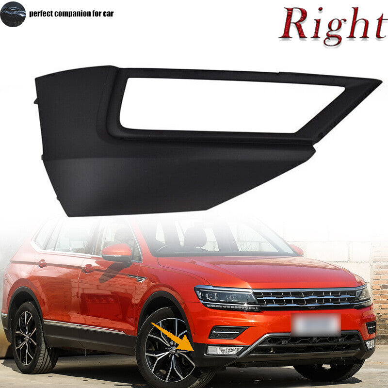 Right Front Bumper Fog Light Grille Fog Lamp Frame for VW for Tiguan 2017 2018 2019