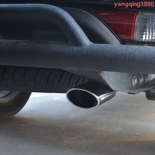 Silver Rear Exhaust Muffler Tip End Pipe S.Steel for Mitsubishi Pajero 2008-2016
