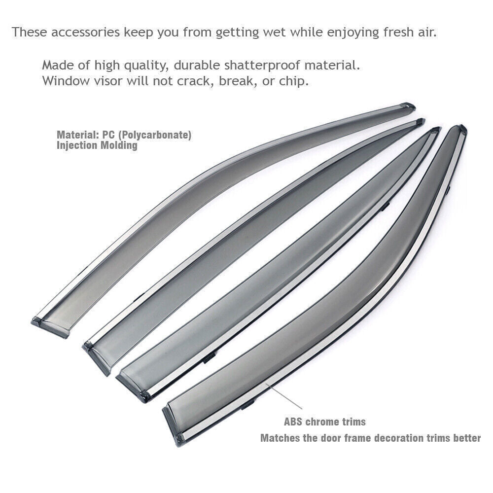 4P Window Deflector Visors Rain Guards Vent Shade for 23-2024 for Lexus RX350 RX450h