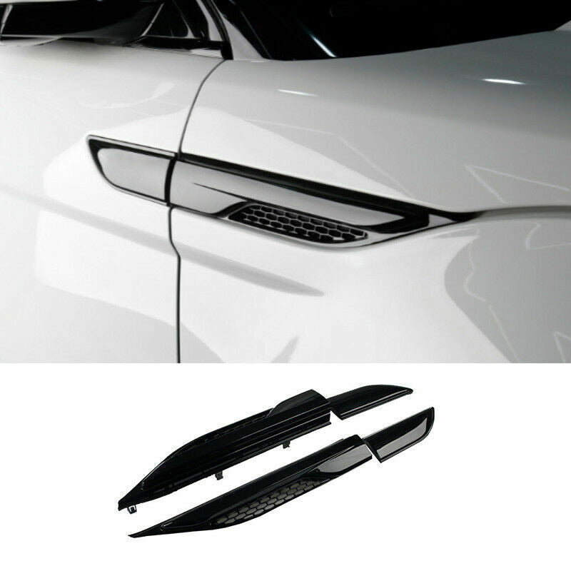 for Range Rover Evoque 2012-19 Gloss Black Side Vent Fender Flank Cover Replace
