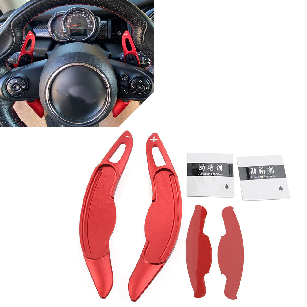 Red Steering Wheel Paddle Shifter Extension for BMW for Mini F54 F55 F56 F57 F60