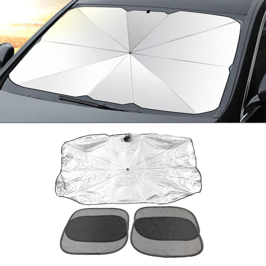 Car Front Window Sun Shade Visor Cover Windshield Sunshade Umbrella Foldable