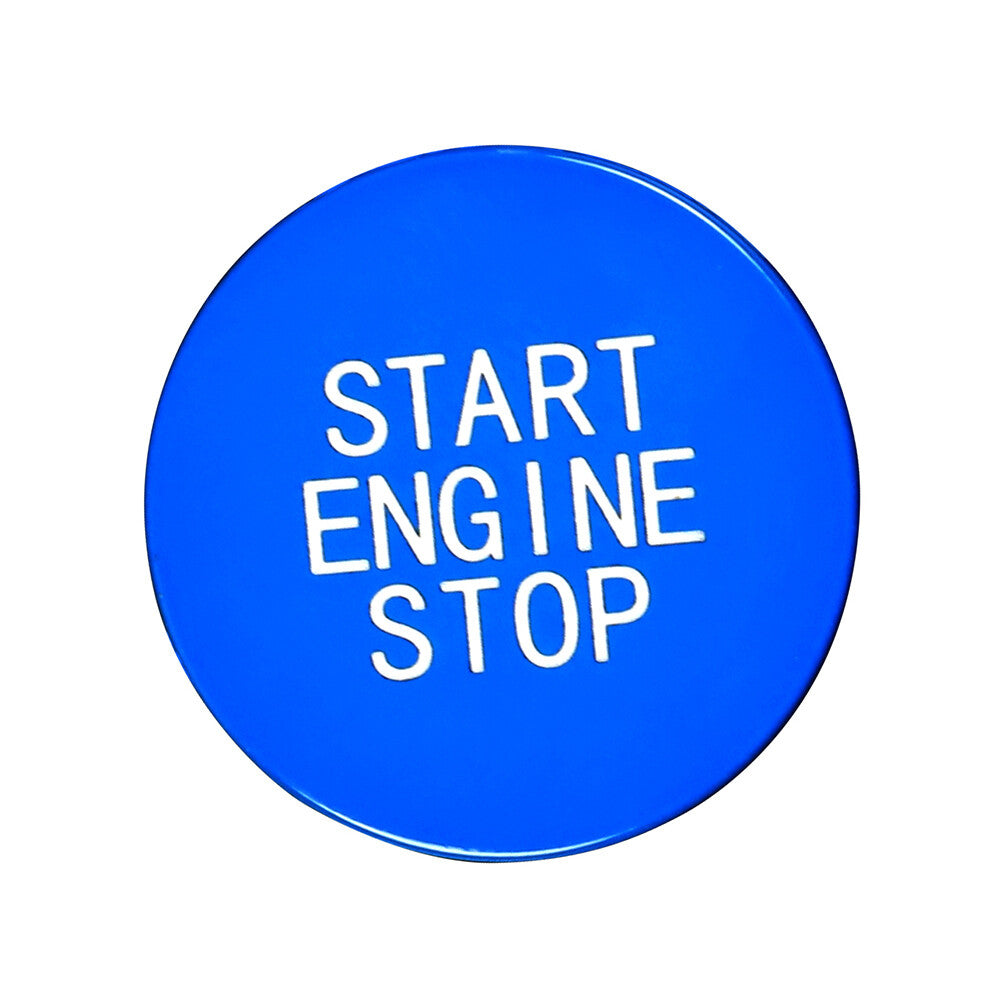 for BMW 3 8 X Series Blue Car Engine Start Stop Button Switch Cover Trim