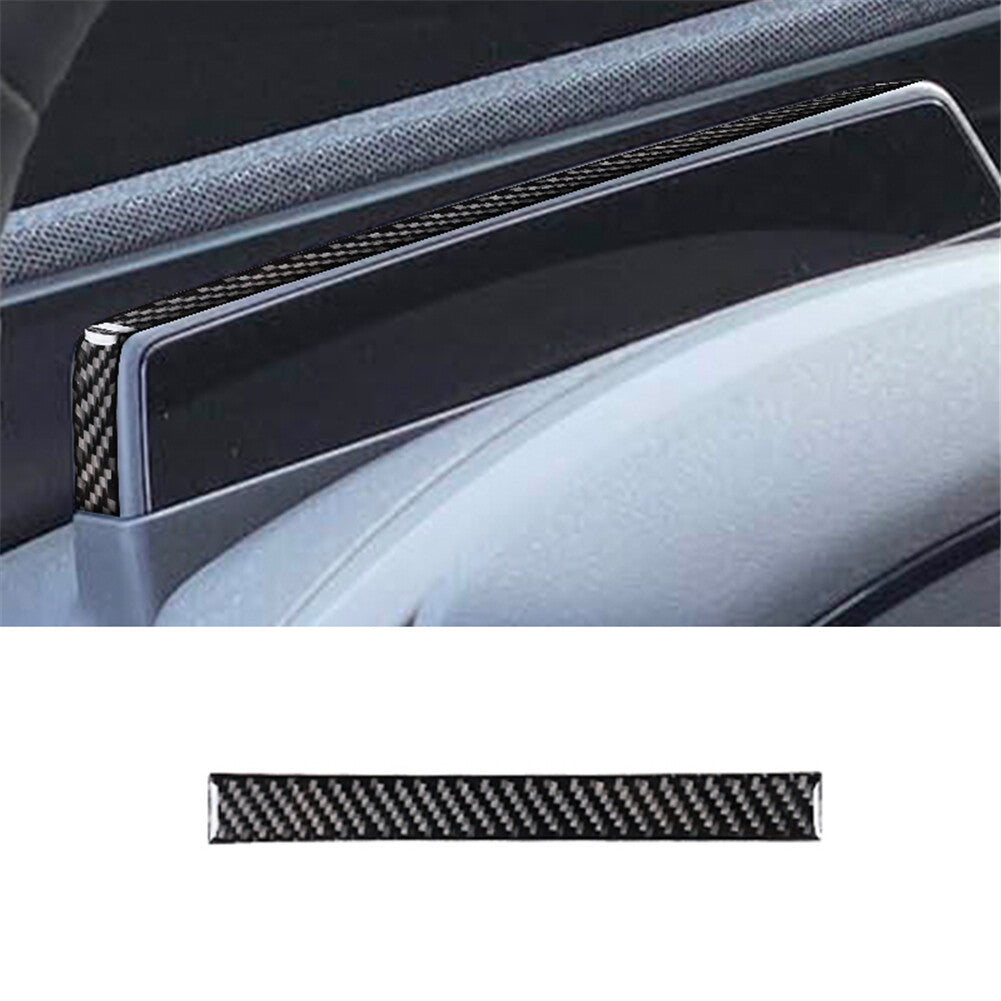 for Ford for Mustang Mach-E 2021-2022 Dashboard Border Frame Panel Trim Carbon Fiber