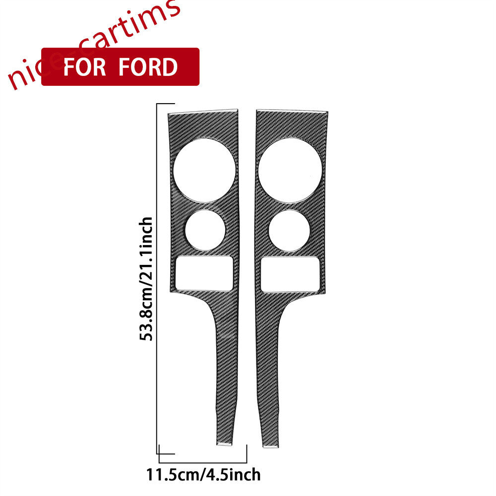 for Ford F150 2009-2014 Central Control Side Panel Decorative Cover Carbon Fiber