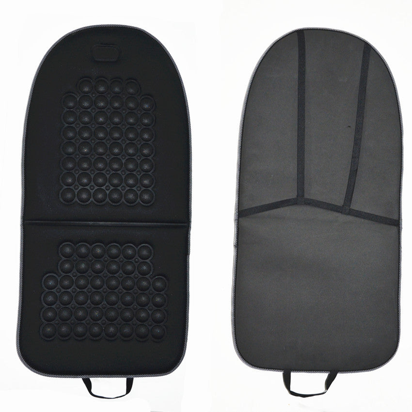 2x Universal Black Car Foam for Seat Mat Padded Cushion Massage Therapy Beads Cover