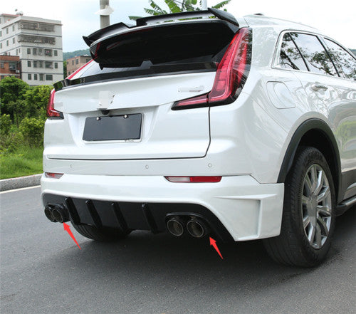 for Cadillac XT4 2019-2021 Carbon Fiber Rear Tail Exhaust Muffler Tip Pipe Trim