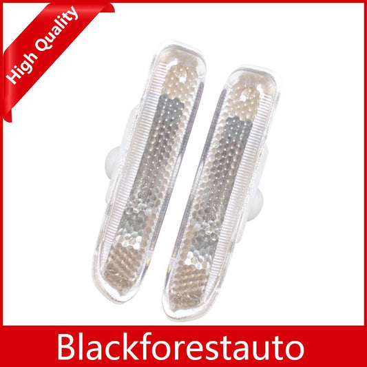for BMW E46 Coupe 1998-06 Sequential LED Side Marker Indicator Light Cap White