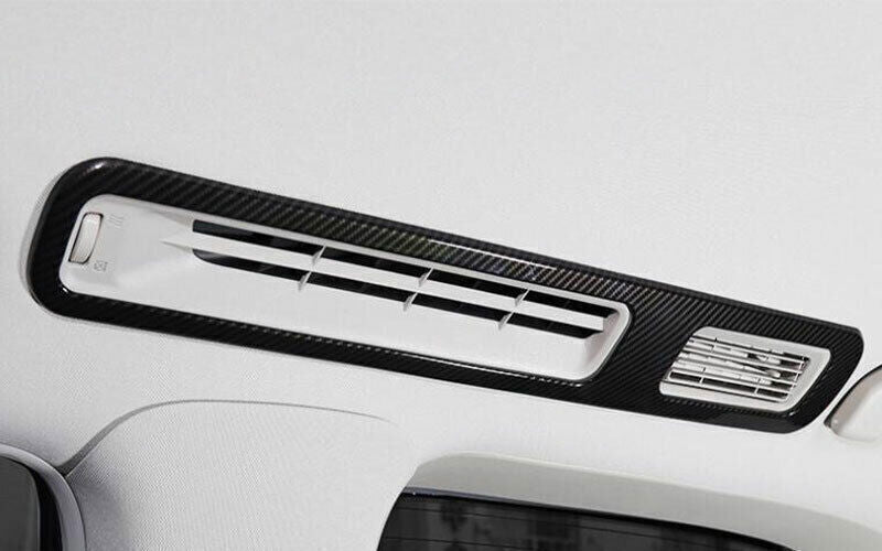 4P Rear Upper Air Outlet Carbon Fiber Cover Trim for Nissan Armada Patrol 17-20