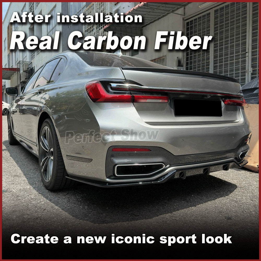 REAL CARBON Rear Boot Spoiler Fit for BMW 7 Series G11 G12 740i 750i 2015-2020