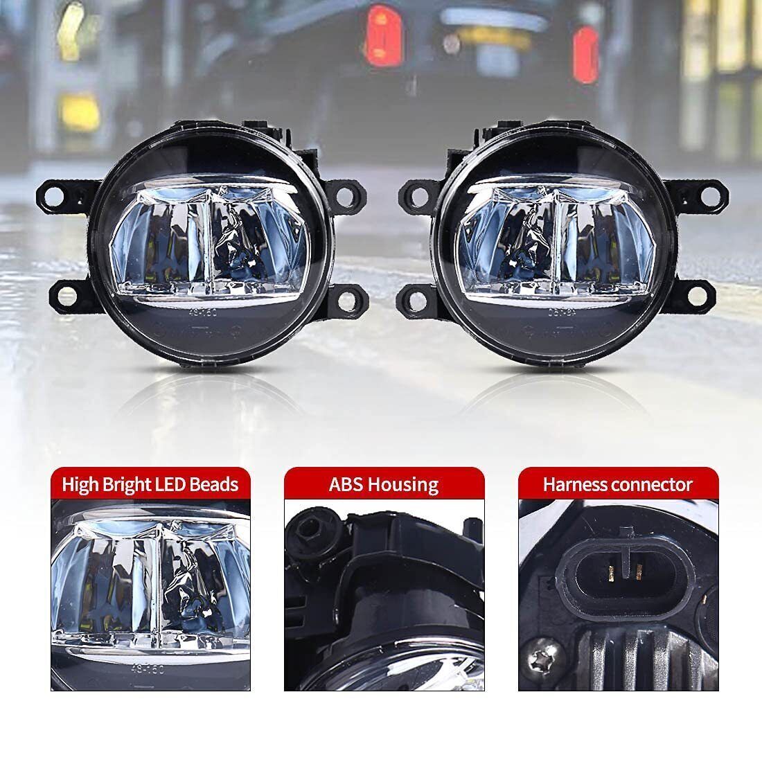 LED Fog Lights and Daytime Running Lights (DRL) Kit for Toyota for Camry SE XSE 2018 - 2020