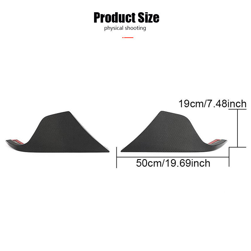 REAL Carbon Rear Bumper Side Corner Aprons Spats For 2020-23 for Toyota Supra GR A90
