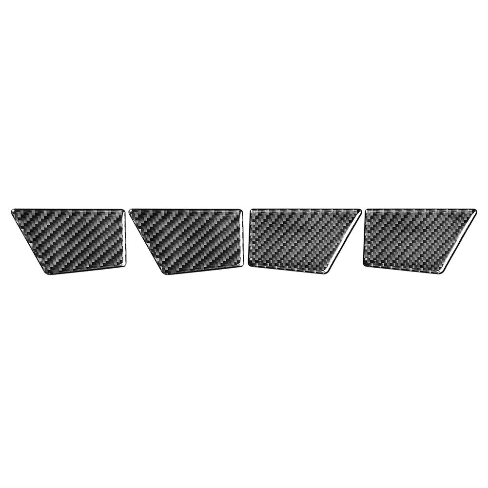 for Ford Mondeo 2013-19 4x Door Handle Bowl Panel Cover TrimCarbon Fiber Black