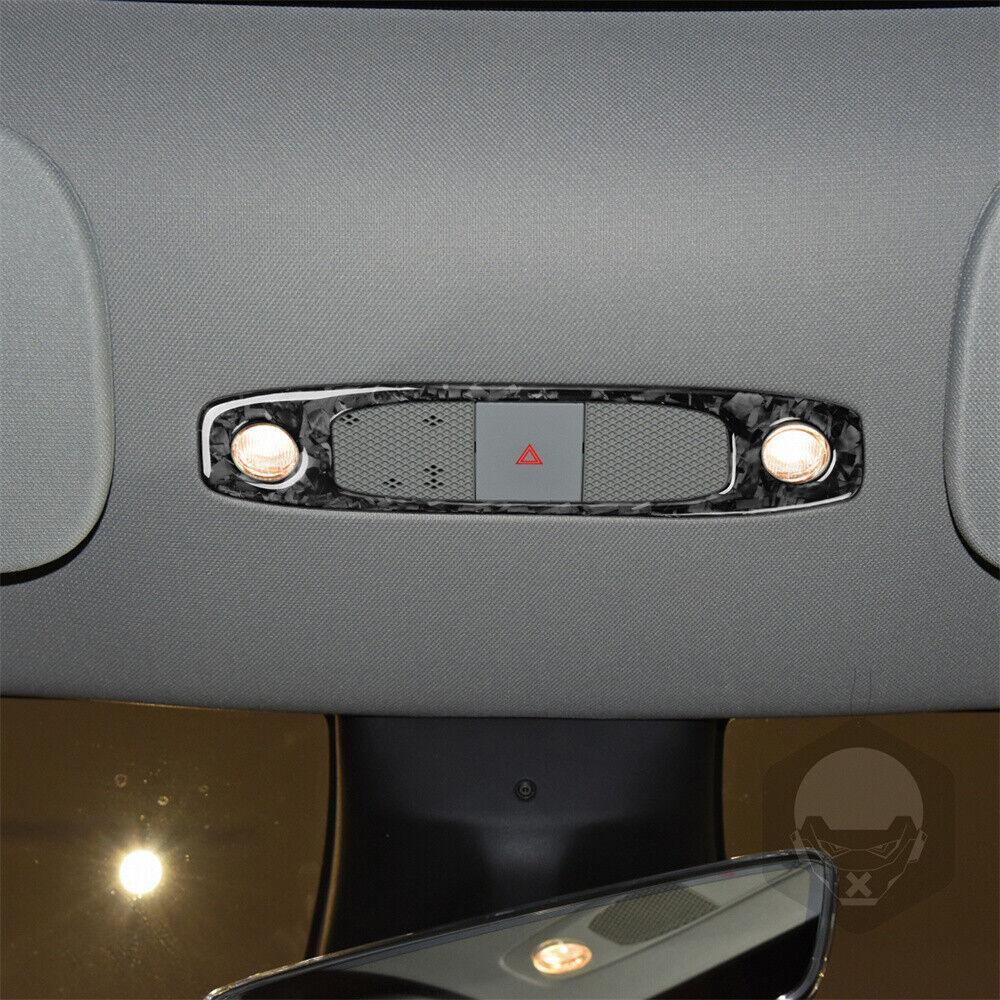 Headlight Switch Panel Cover Forged Carbon Fiber for Tesla Model 3 Y 2017-2023