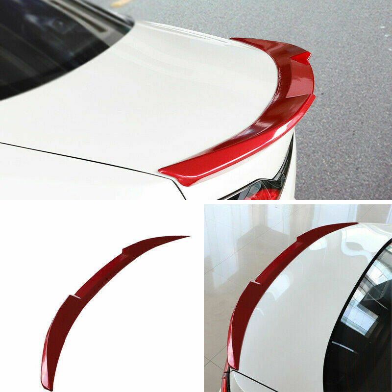 2019-2023 for Toyota for Corolla Sedan Gloss Red Rear Trunk Spoiler Lip Tail Wing