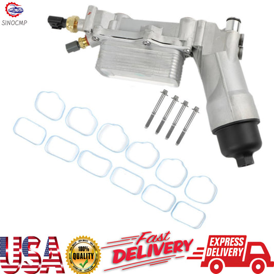 Oil Filter Adapter Housing compatible with 2011 2012 2013 for Chrysler 5184294AE US