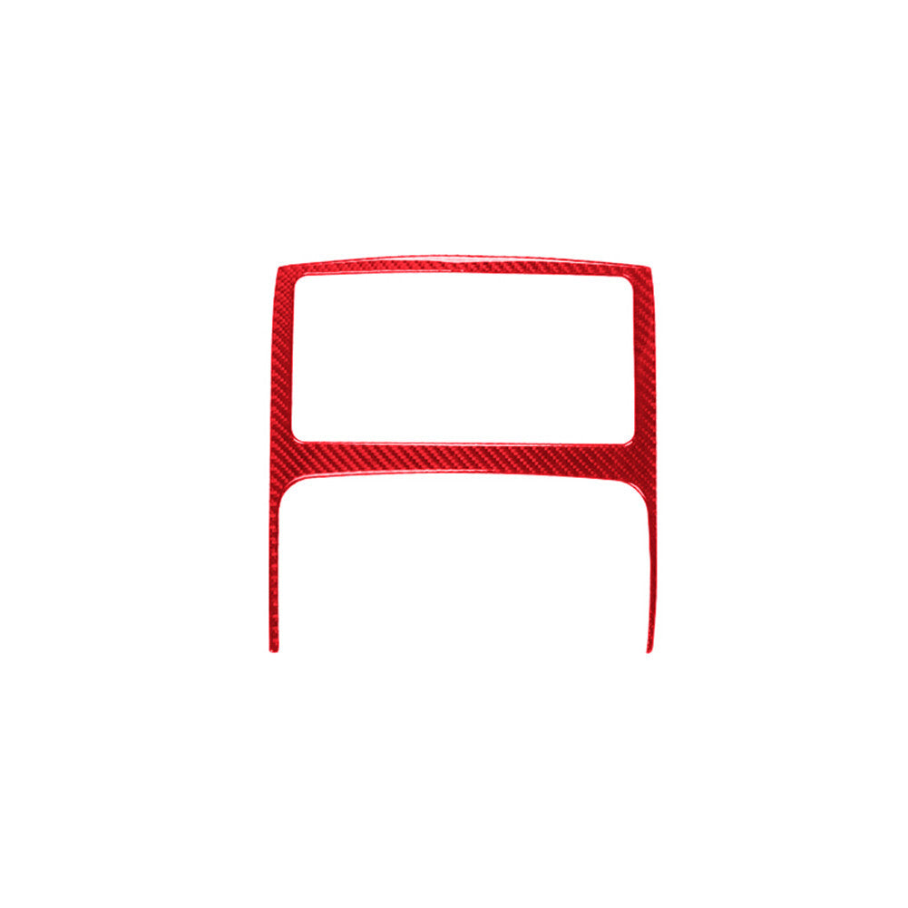 Central Control Button Frame Trim Red Carbon Fiber for Toyota FJ Curiser 2007-21