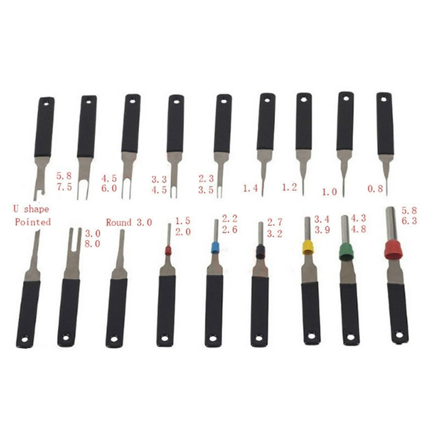 18 IN 1 Heavy Duty Thick Car Terminal Remover Wire Connector Pin Release Tool