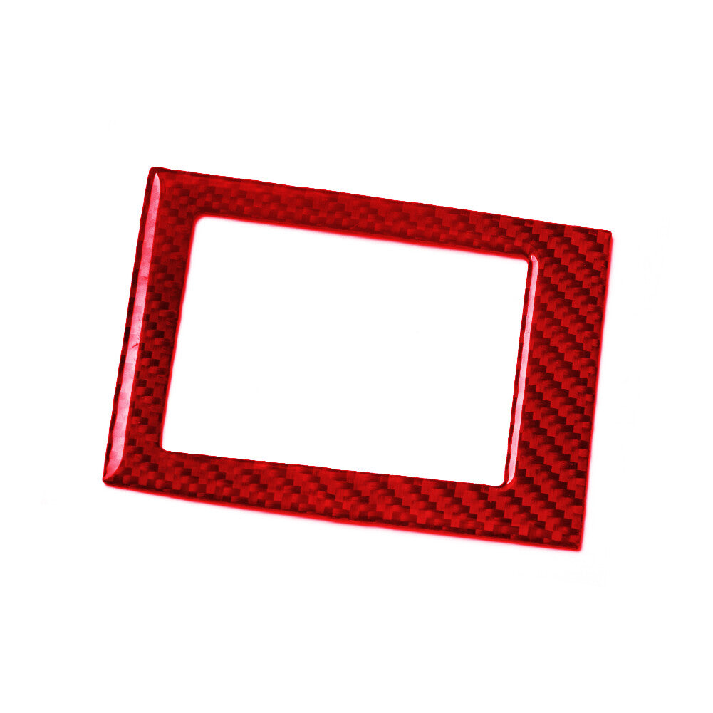 Red Carbon Fiber Dim Light Control Frame Cover Trim for Chrysler 300 2005-2007