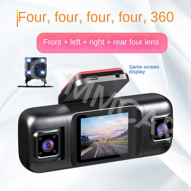 4 Cameras Car DVR Driving Video Recorder HD Dash Camera Loop Recording G-Sensor