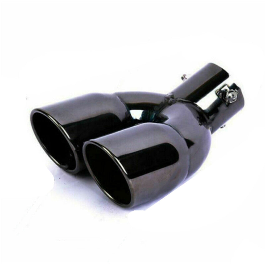 for Toyota Highlander 2020-2024 BLACK Polished Muffler Dual Exhaust Tip Finisher