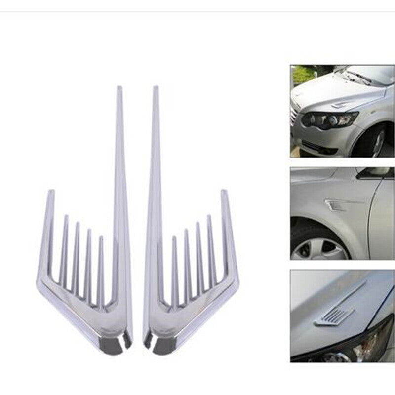 Air Vent Fender Stick On Decal Trim Sticker For Car Hood Grille Door Body Side