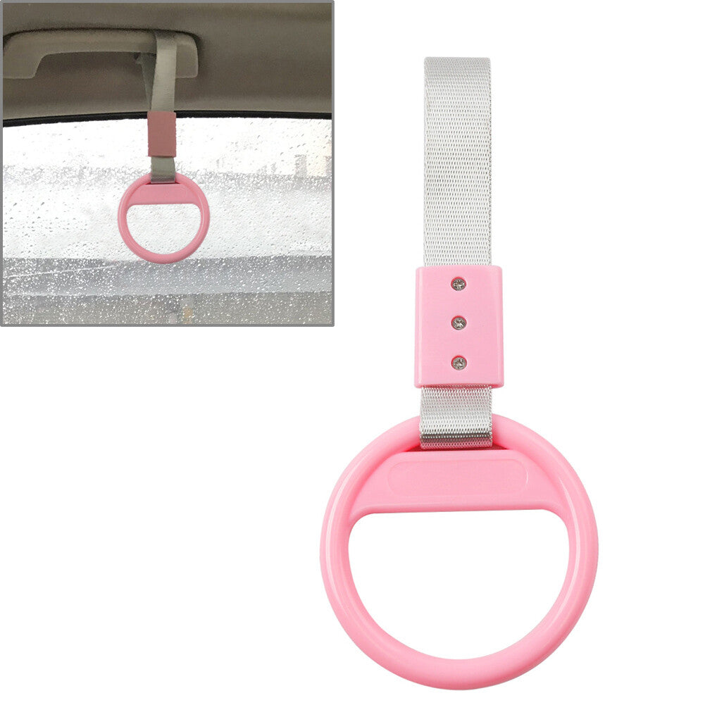 JDM Train Bus Handle Hand Strap Car Interior Styling Drift Charm Straps Pink
