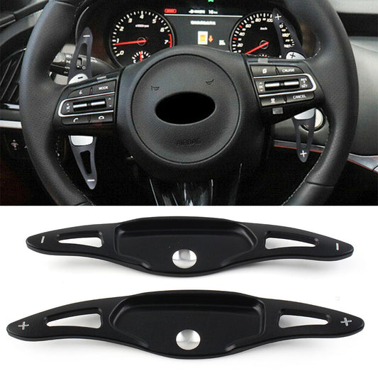 Steering Wheel Shift Paddle Shifter Extension for Kia Stinger CK K8 18-up Black