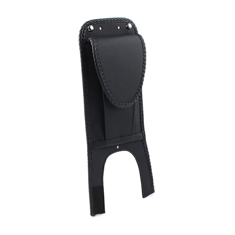 for Harley Davidson Softail Fat Boy FXST FXSTB FLST Leather Tank Bib W/ Pouch
