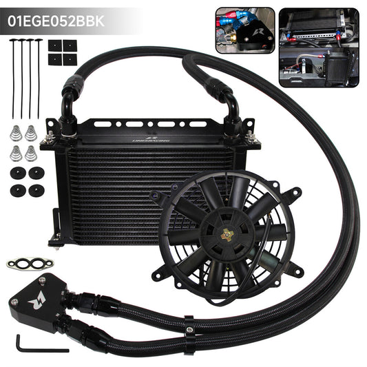 22 Row Oil Cooler Kit for Corvette C5 C6 C7 LS1 LS2 LS3 for Cadillac +7Electric Fan