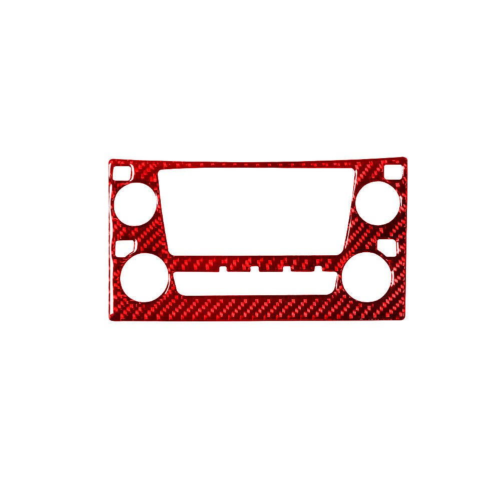 5Pcs Red Carbon Fiber Interior Central Console Cover Trim for Lexus RX300 Type A