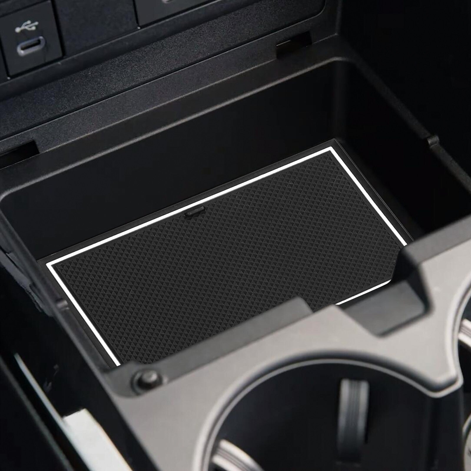 Anti-Slip Gate Slot Mat for Toyota Prius 2023 Car Cup Pads Interior Accessories