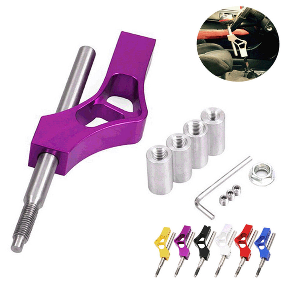 Purple Aluminum Shift Knob Extension Adjustable Lever Extender Gear Shifter