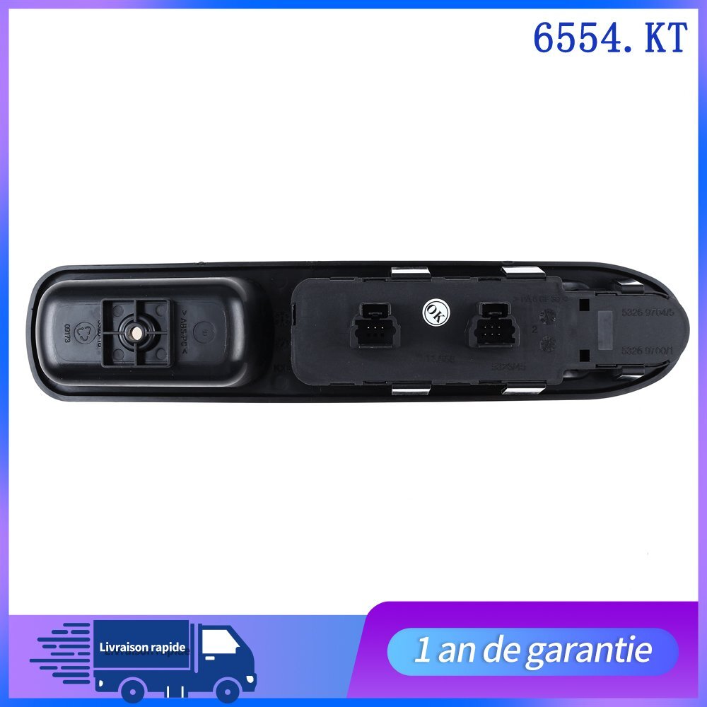 Commande Bouton Leve-Vitre Electrique Pour for Peugeot 307 Break SW 6554.KT 6554KT