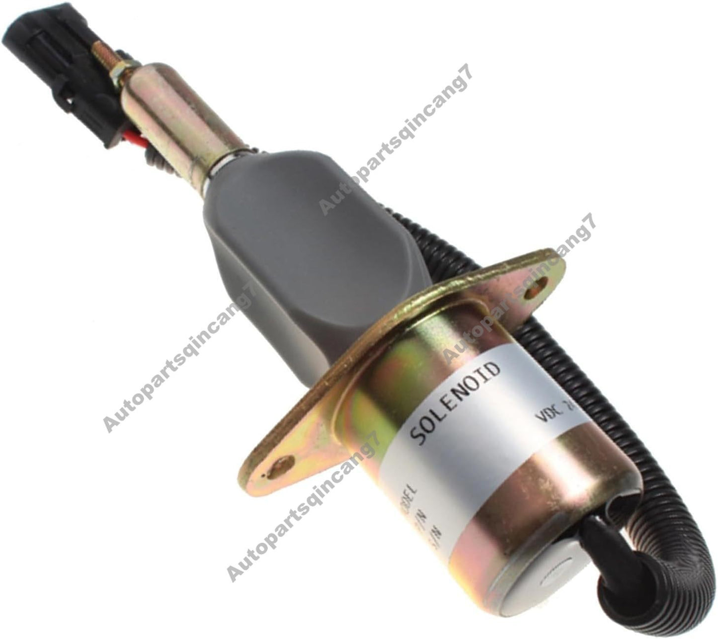 24V Fuel Shutoff Solenoid 87420951 for CASE Crawler Dozer 1850K-LGP 1850K-LT