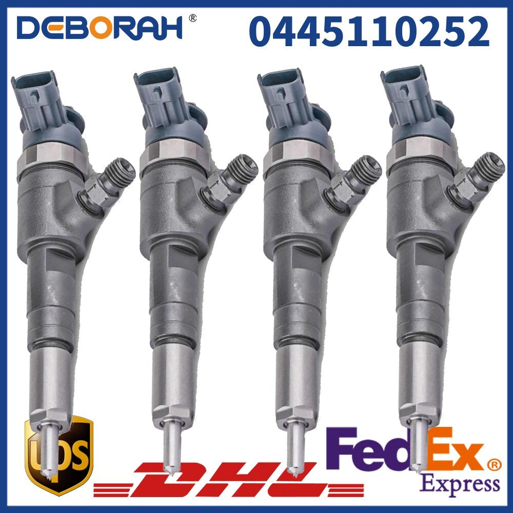 4PCS 0445110252 Diesel Fuel Injector1980K2 9656588980 Oil Sprayer 0 445 110 252
