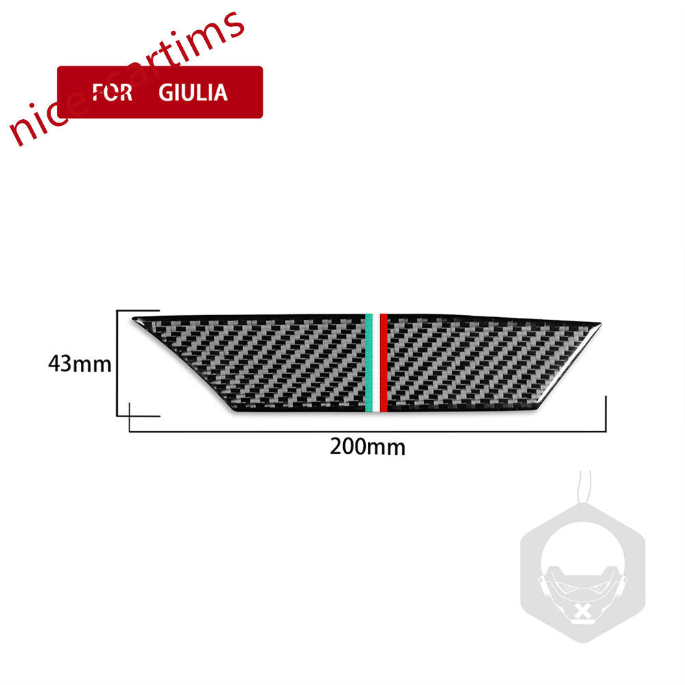Carbon Fiber Car Dashboard Speedometer Panel Cover for Alfa Romeo Giulia 2017-21