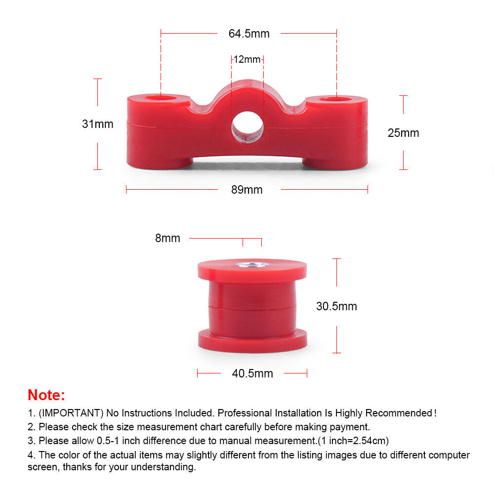 Manual Transmission Shifter Stabilizer Bushing Set Fit for Honda for Civic D Series
