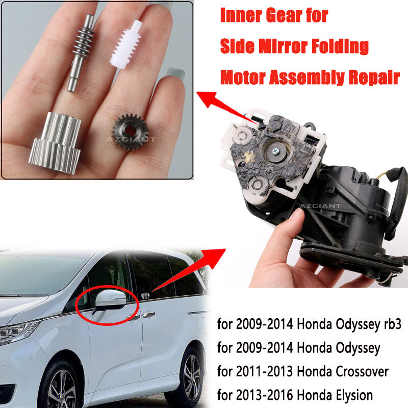 5-piece side mirror folding motor gear kit for 2008-2010 for Honda CR-V