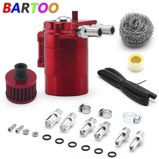 Shipping Baffled Oil Catch Tank Can With Breather Filter Fuel Tank Modified
