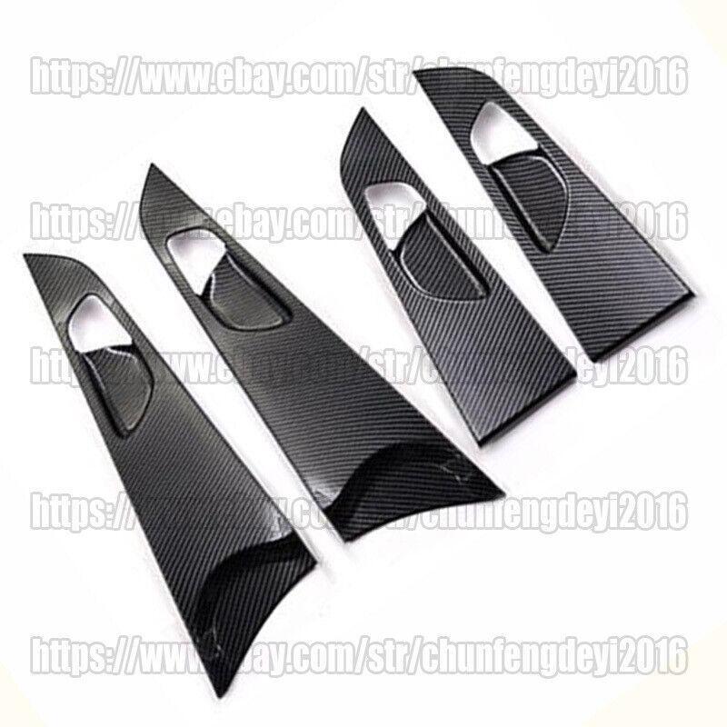 for Kia Forte/K3 2019-2022 carbon fiber Interior Door Handle Frame Cover Trim