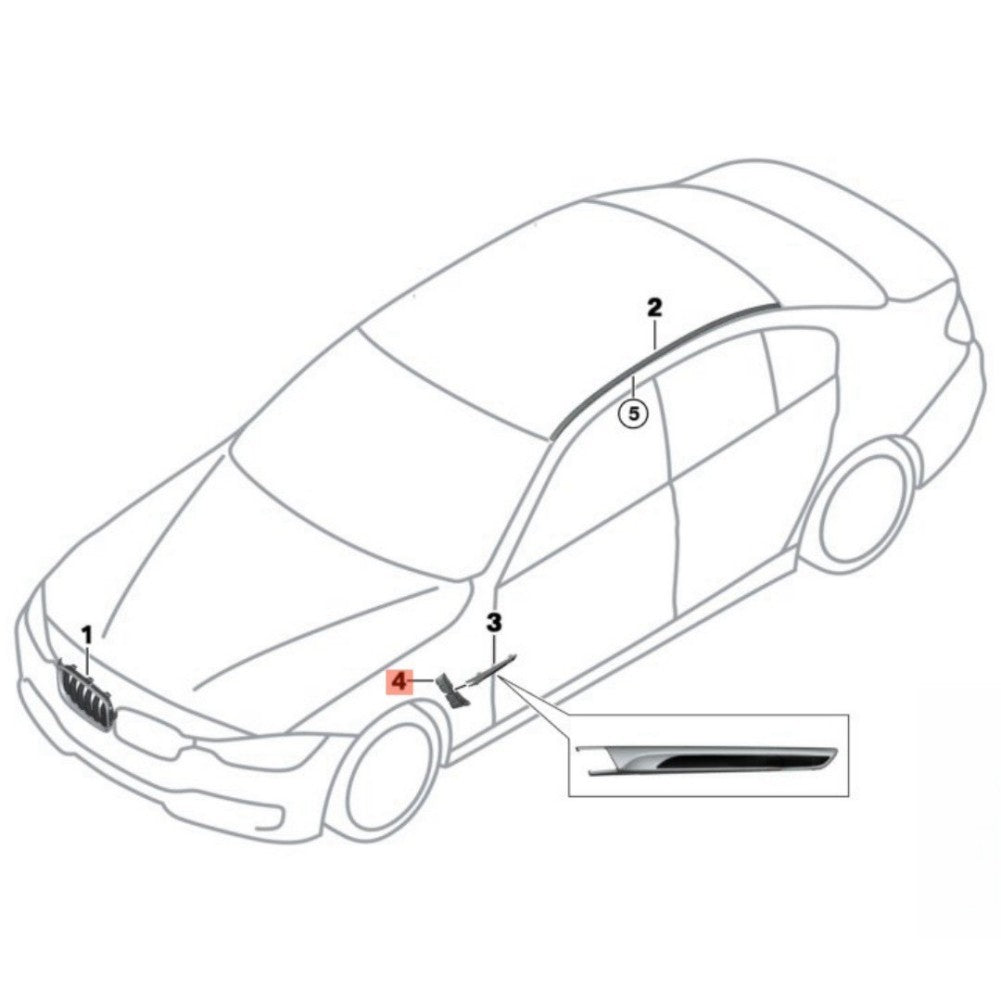 Front Passenger Right Brake Air Duct for BMW F32 4 Series 16