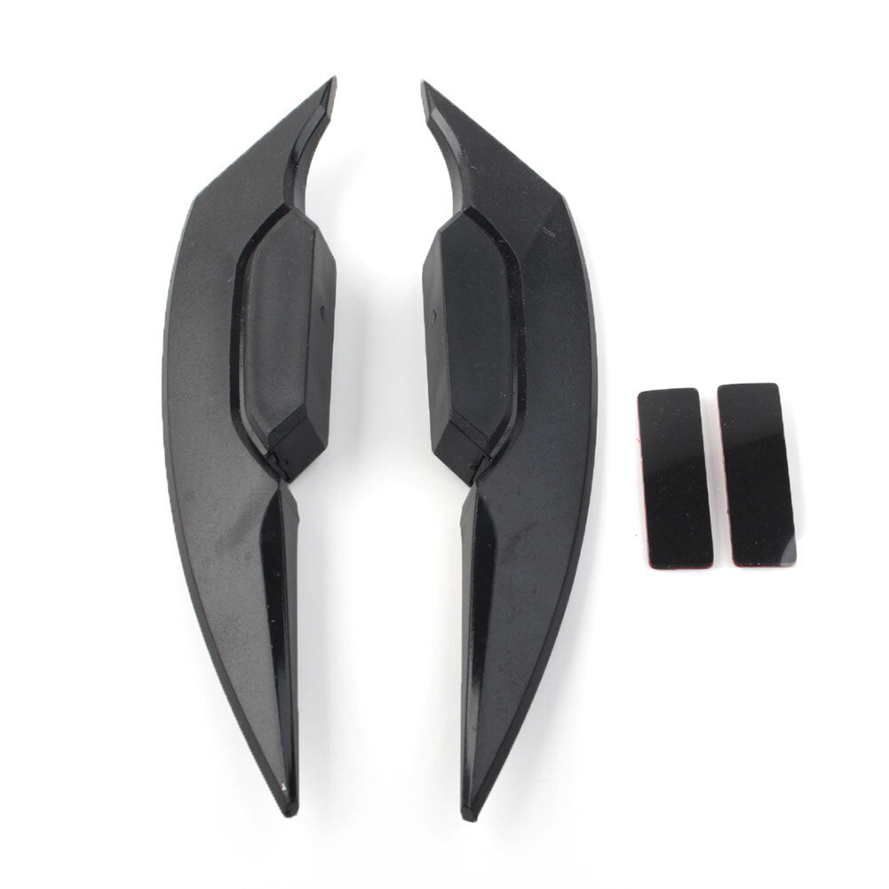 Fairing Winglets Side Spoiler Deflector Air Wing Kit Universal Black Motorcycle