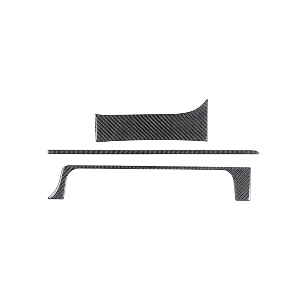 3Pcs Central Gear Shift Trim Cover Carbon Fiber for Toyota FJ Curiser 2007-2021