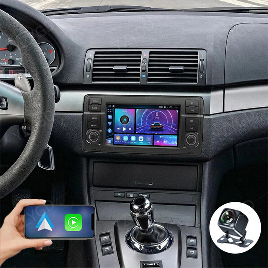 for BMW E46 3-Door Hatchback 2000-2004 Android CarPlay Car Radio GPS Screen WiFi