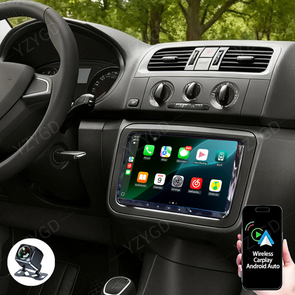 for SKODA Fabia 2007-2013 Stereo Android Auto Carplay Car Radio GPS Navi Screen