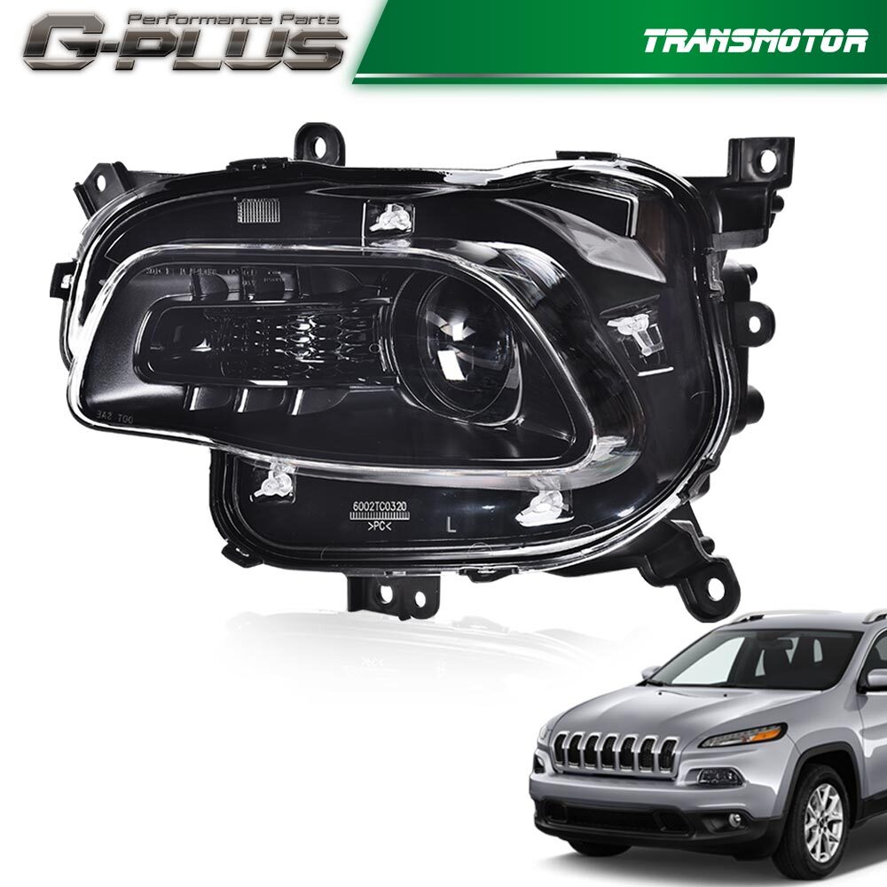Headlights suitable for 14-18 for Jeep Cherokee, a pair of driver and passenger side headlights.