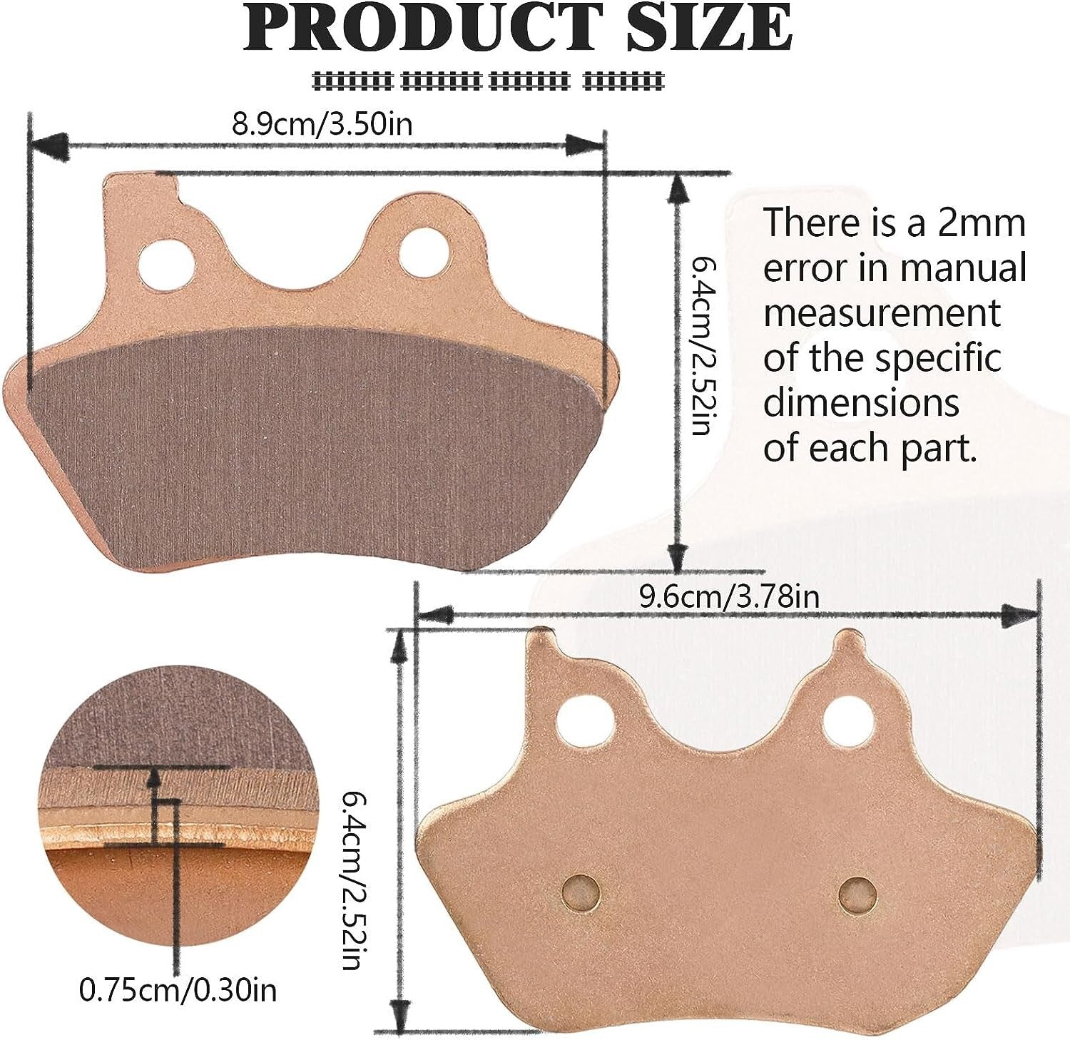 Brake Pads Front and Rear for Harley Davidson Touring Road King Classic