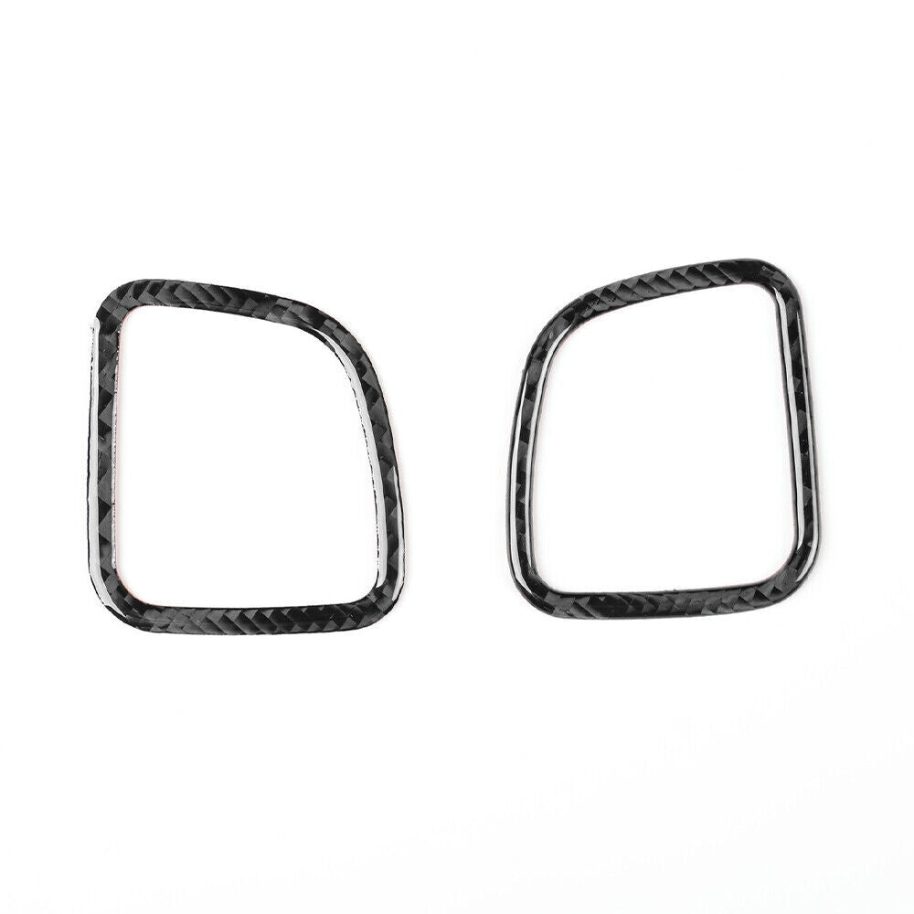 Instrument LR Air Outlet Vent for Cadillac CTS 2008-13 Real Black Carbon Fiber